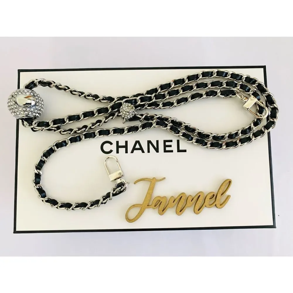 High Quality Adjustable Purse Chain Strap with Diamonds